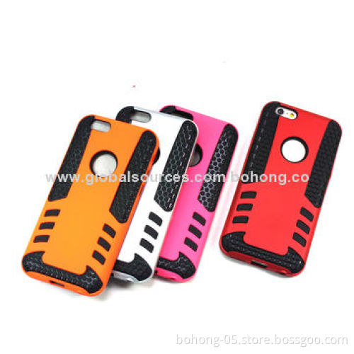 Inner TPU + Outer Pattern Painting PC Cases for iPhone 6, Various Colors AvailableNew